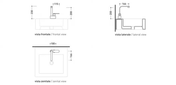 ONE - Countertop single handle washbasin mixer by Ceramica Flaminia - view 3